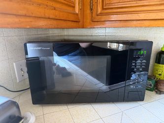 Sharp Carousel Black Countertop Microwave
