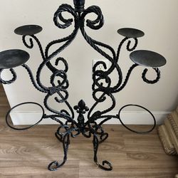 Metal Candle And Pots Holder 