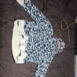 (Brand new)Abc blue bape hoodie mens xl