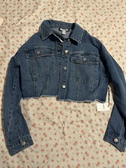 cropped jean jacket