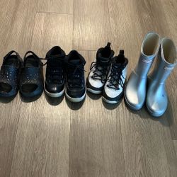 Size 11 Little Boy Jordans Sneakers , Rain Boots, And Sandals