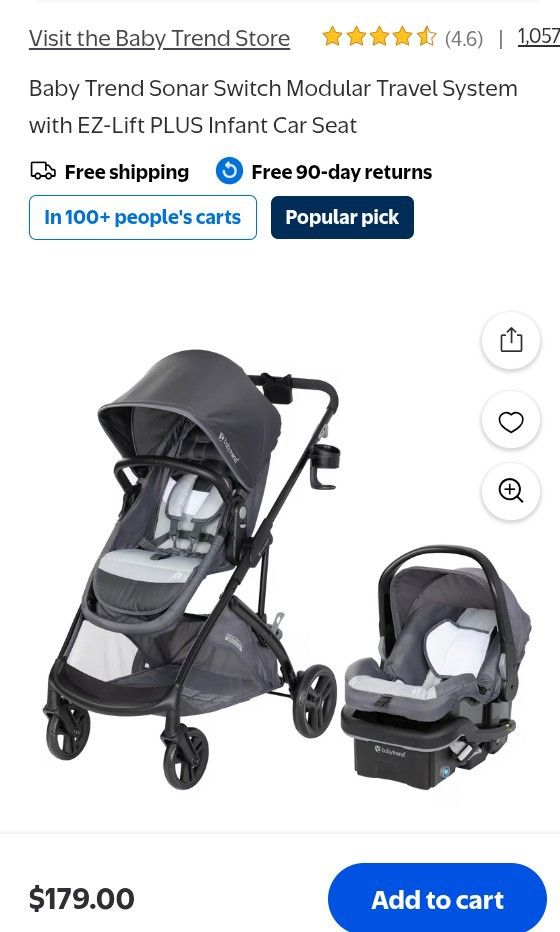 Baby trend Car seat And Stroller 