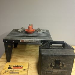 Craftsman Router/Sabre Saw Table With Router And Bits