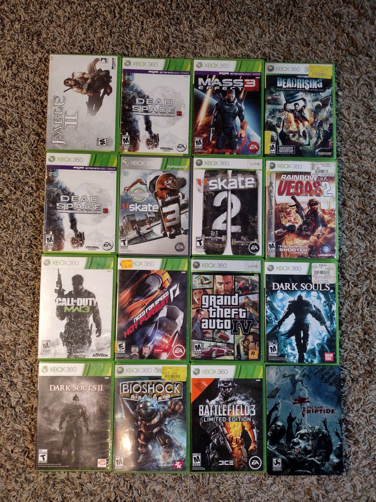 16 Games For Xbox 360
