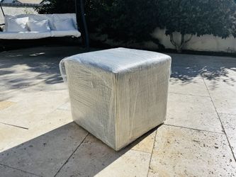 Lynwood Square Upholstered Cube Ottoman - Threshold Target