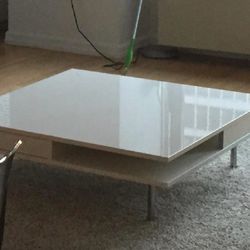 tofteryd ikea glossy white low coffee table