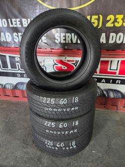 225 60 18 SET 4 tires Goodyear 280 dlls.