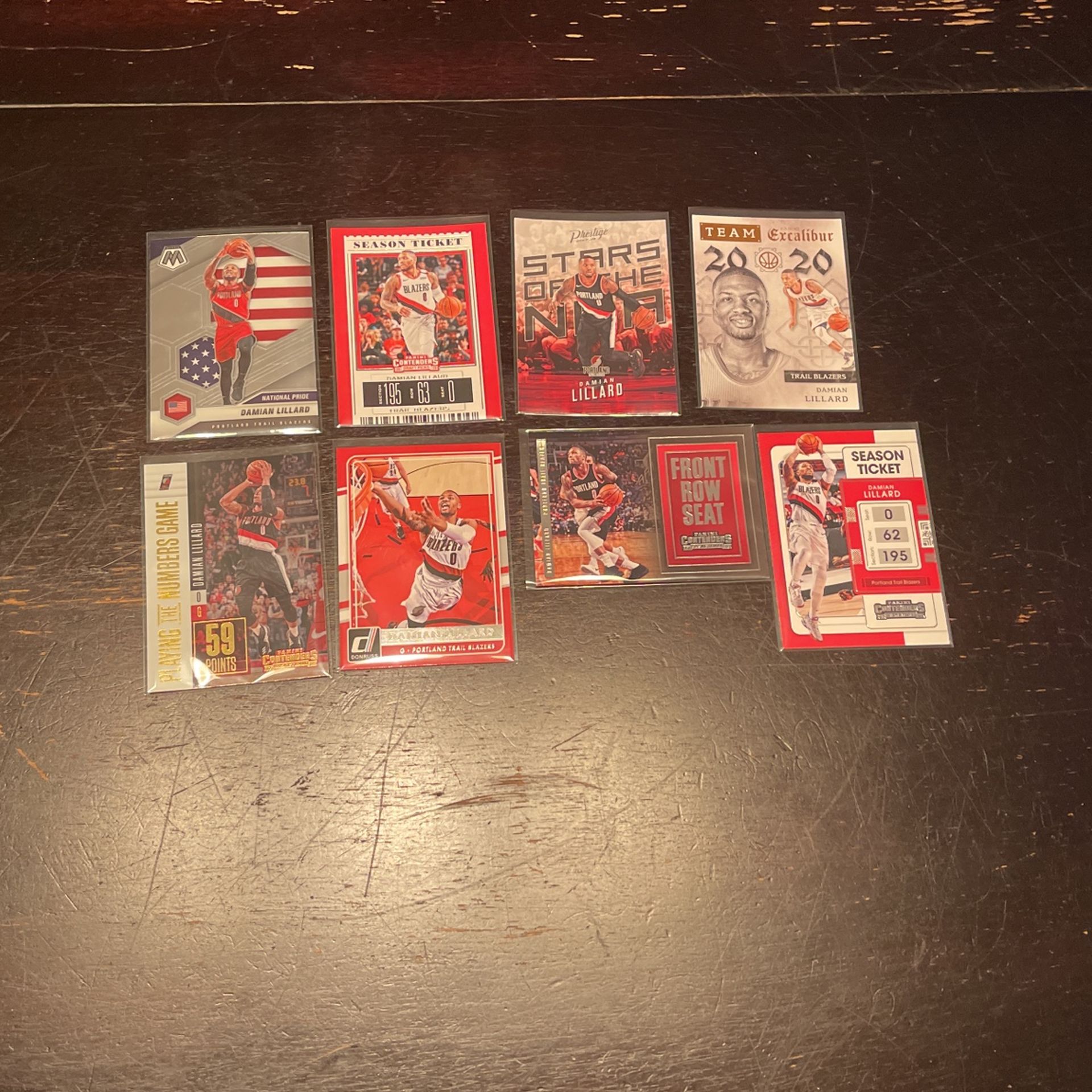 Damian Lillard Lot Of 8