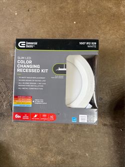 Commercial Electric 6in Slim LED Color Changing Recessed Kit