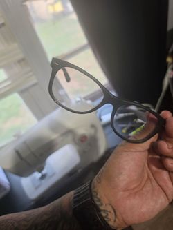 Black Wayfarer-Style Clear Lens Glasses