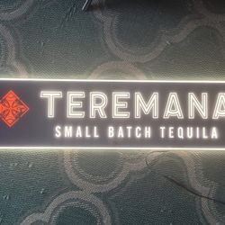 Teremana Small Batch Tequila Light Up Display Sign New! 30”x 8”