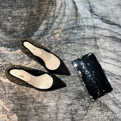 Aldo Sequin Pump And Clutch 