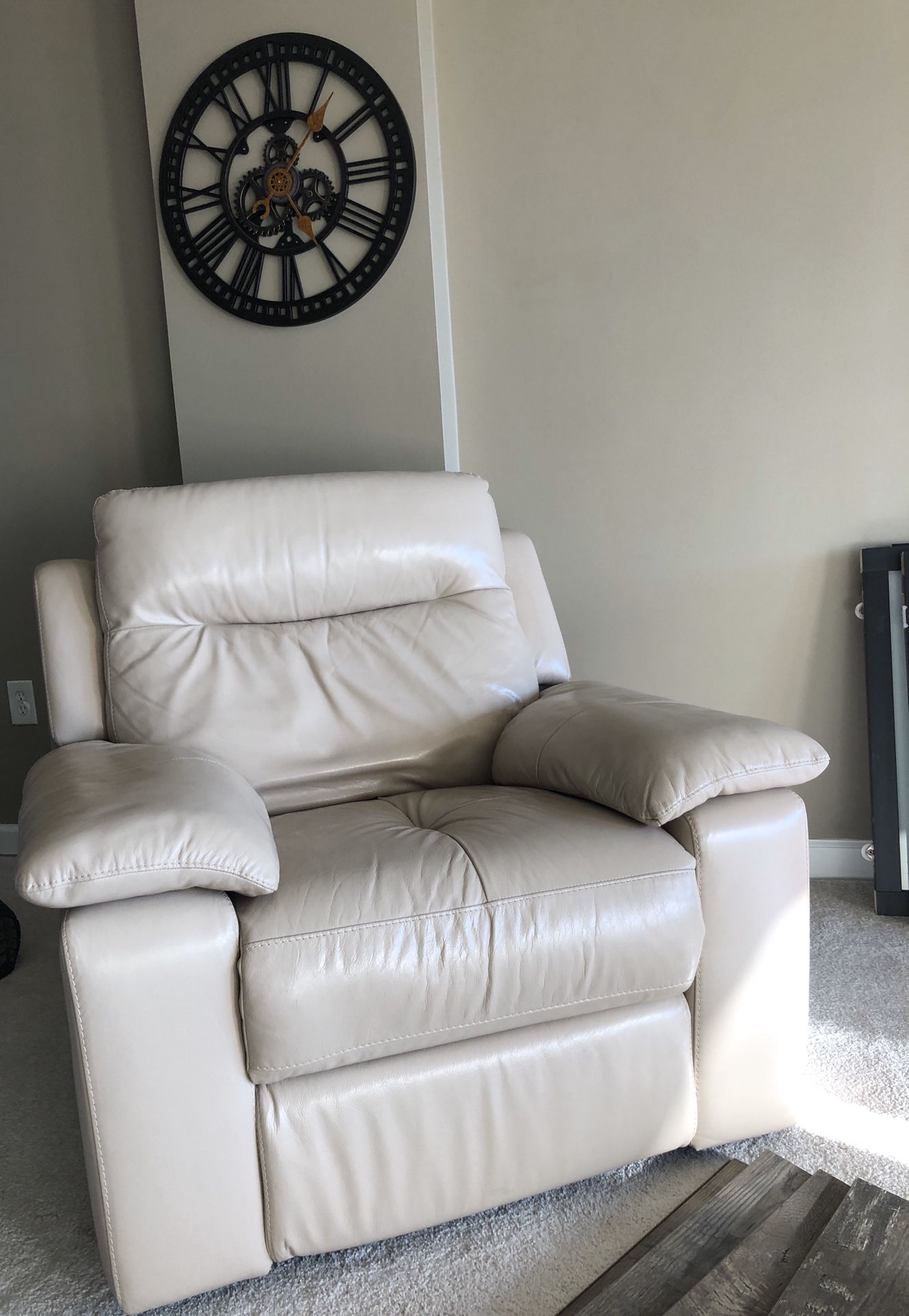 Leather recliner for sale/ electric assist