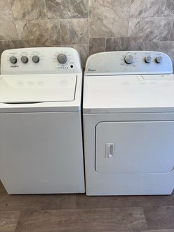 Whirlpool washer and dryer laundry