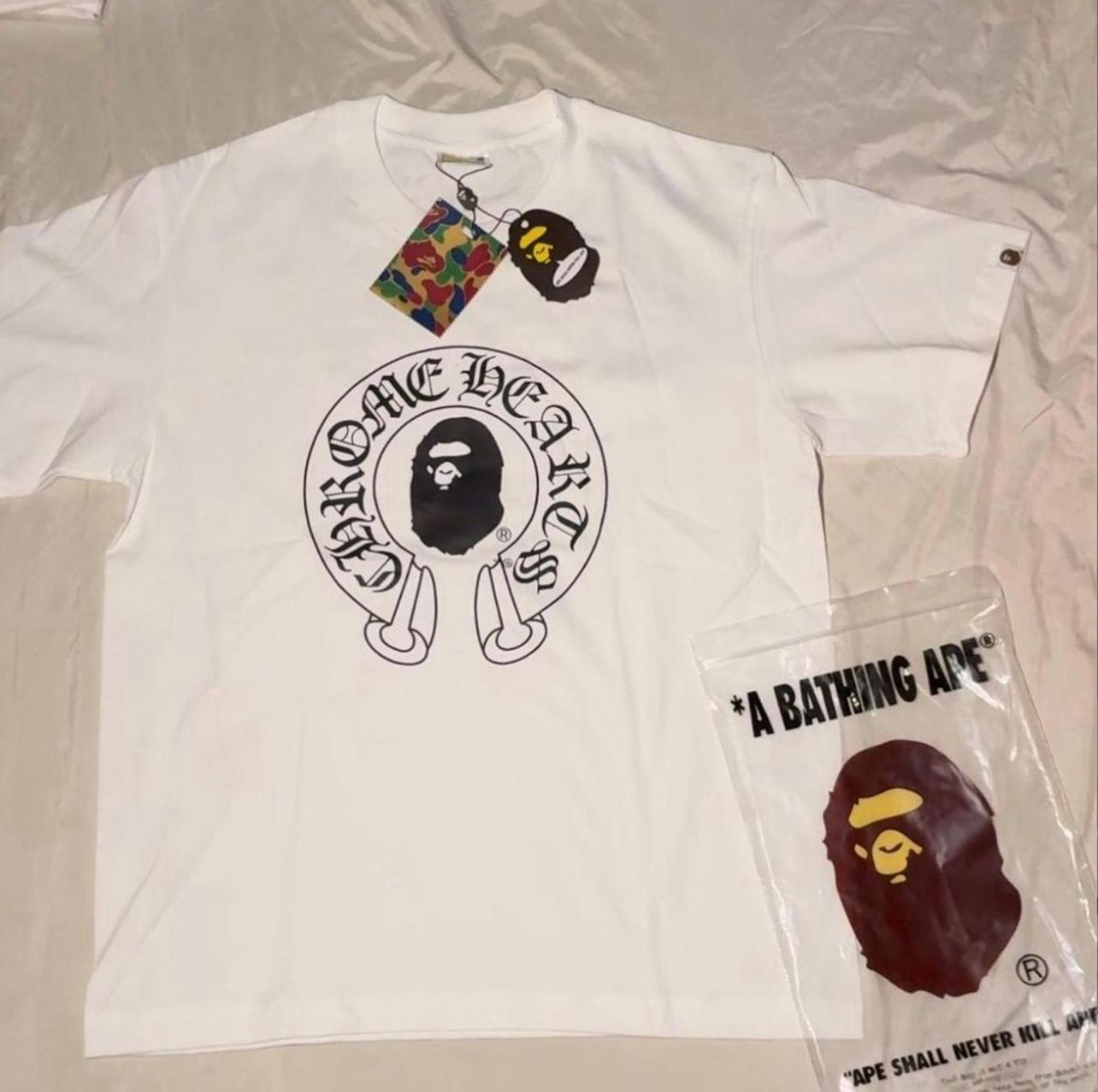 White Chrome x Bape T-shirt (BRAND NEW)