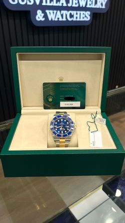 Rolex Submariner 41MM Blue Ceramic Bezel Bluesy 2026 Full Set Two Tone Watch 126613LB