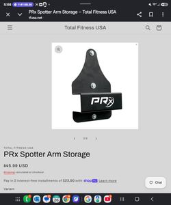 Wall Spotter arm storage