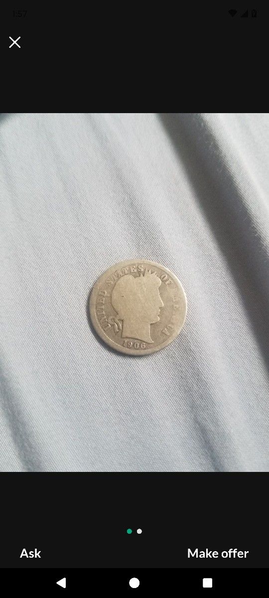 1906 Mint Dime
