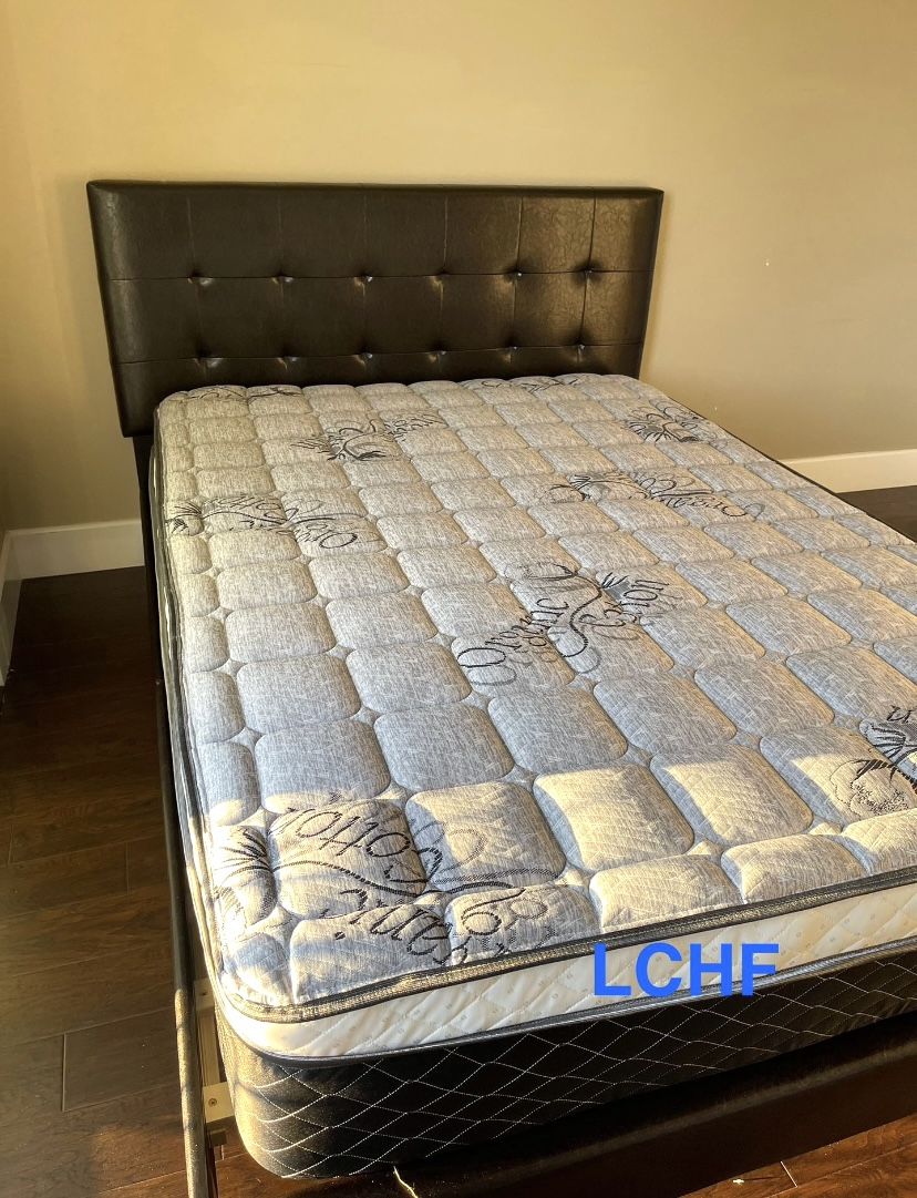 New Queen Bed Frame With Mattress 