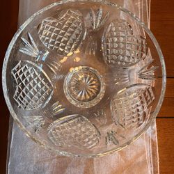 Waterford Crystal Bowl And 4 Candlestick Holders