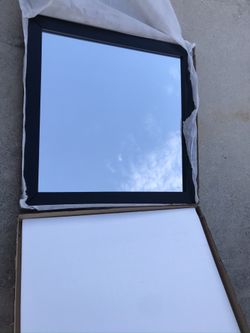 Fancy Black Mirror Aprox 40in X 40in 