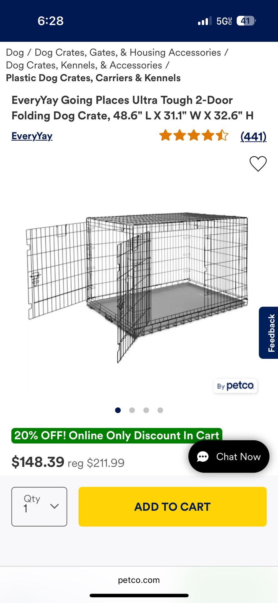XXL Dog Crate 