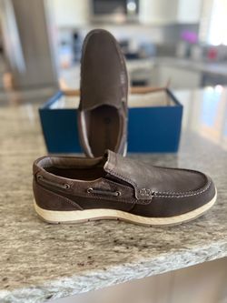 Mens Nunn Bush leather slip ons