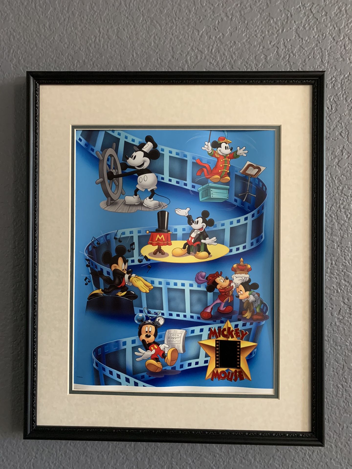 Disney Limited Edition Art Lithograph w/ 35mm Film Cell