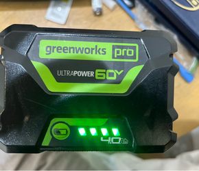 Like NEW Greenworks 4.0 ah 60v battery