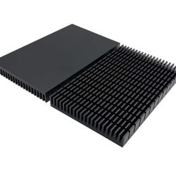Large Aluminum Heatsink – 150×93×15 mm Black Cooling Fin Block