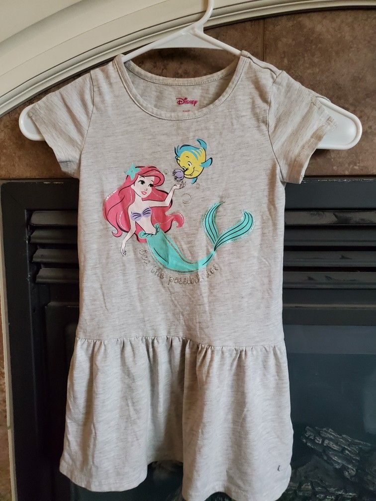 Disney Little Mermaid Dress Size 3T