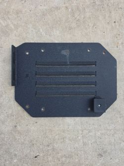 Spare Tire Carrier Delete Plate with vent. 2018 to 2026 Jeep Wrangler JL JLU Unlimited