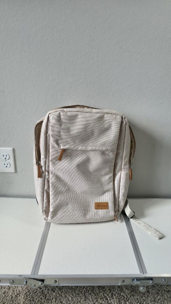 Beige Laptop / Notebook Backpack