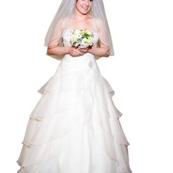 Custom sweetheart ballgown wedding dress