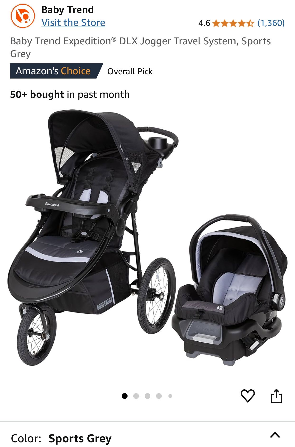 GREAT DEAL: Baby Stroller And Car Seat Set !!!!!!