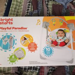 Brightstarts Playful Paradise Portable Swing