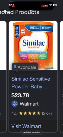 Similac Sensitive Powder Baby Formula