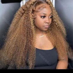 Blonde Lace Front Wig Human Hair 13X4 13X6 Hd Lace Frontal Wig Ombre Deep Wave Curly Lace Front Human Hair Wig