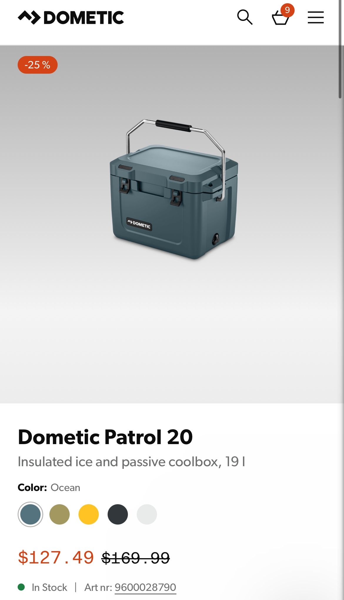 Dometic Patrol 20 Rotomolded Cooler