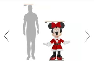 $300 for both used Disney 4 ft. Animated Holiday Mickey and Minnie Mouse