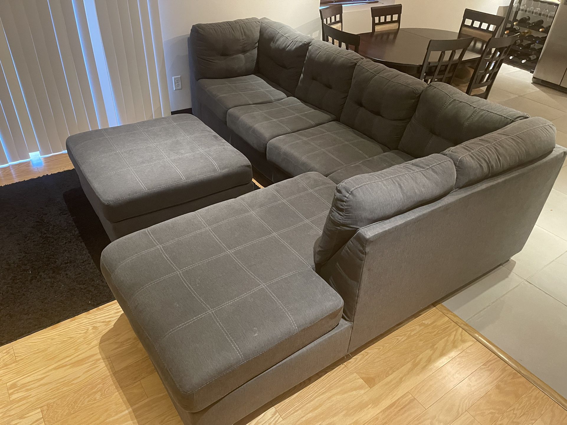 Couch With Matching Ottoman 