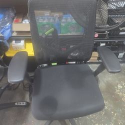 2 Blackoffice Chair With Adjustable Armrest Brand Allsteel  So separately #687 # 688