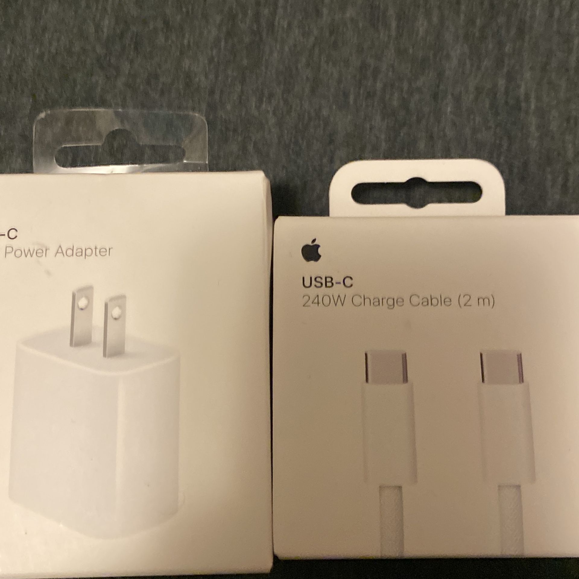 USB-C 240 W charger and USB-C 20 W Power