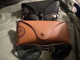 Ray-Ban glasses Bundle - 2 Pairs (Metal Frames & Clubmaster) w/ Cases