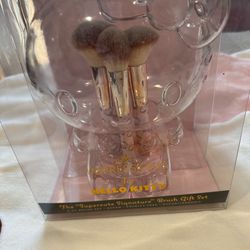 Hello Kitty Makeup Brushes and  Holder