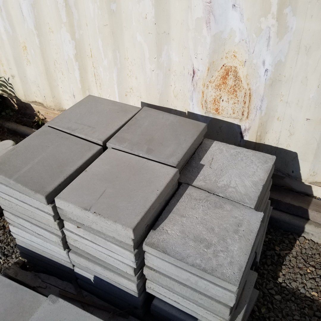 12X12 CEMENT SMOOTH STEPPING STONE PAVERS $5 EACH