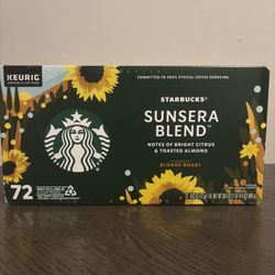 Starbucks Sunsera Blend K-Cups – 72 Count Blonde Roast Coffee Pods 