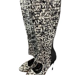 NEW PEEP TOE LASER CUT BOOTS