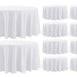 9 120 Inch Washable Polyester Table Cloths
