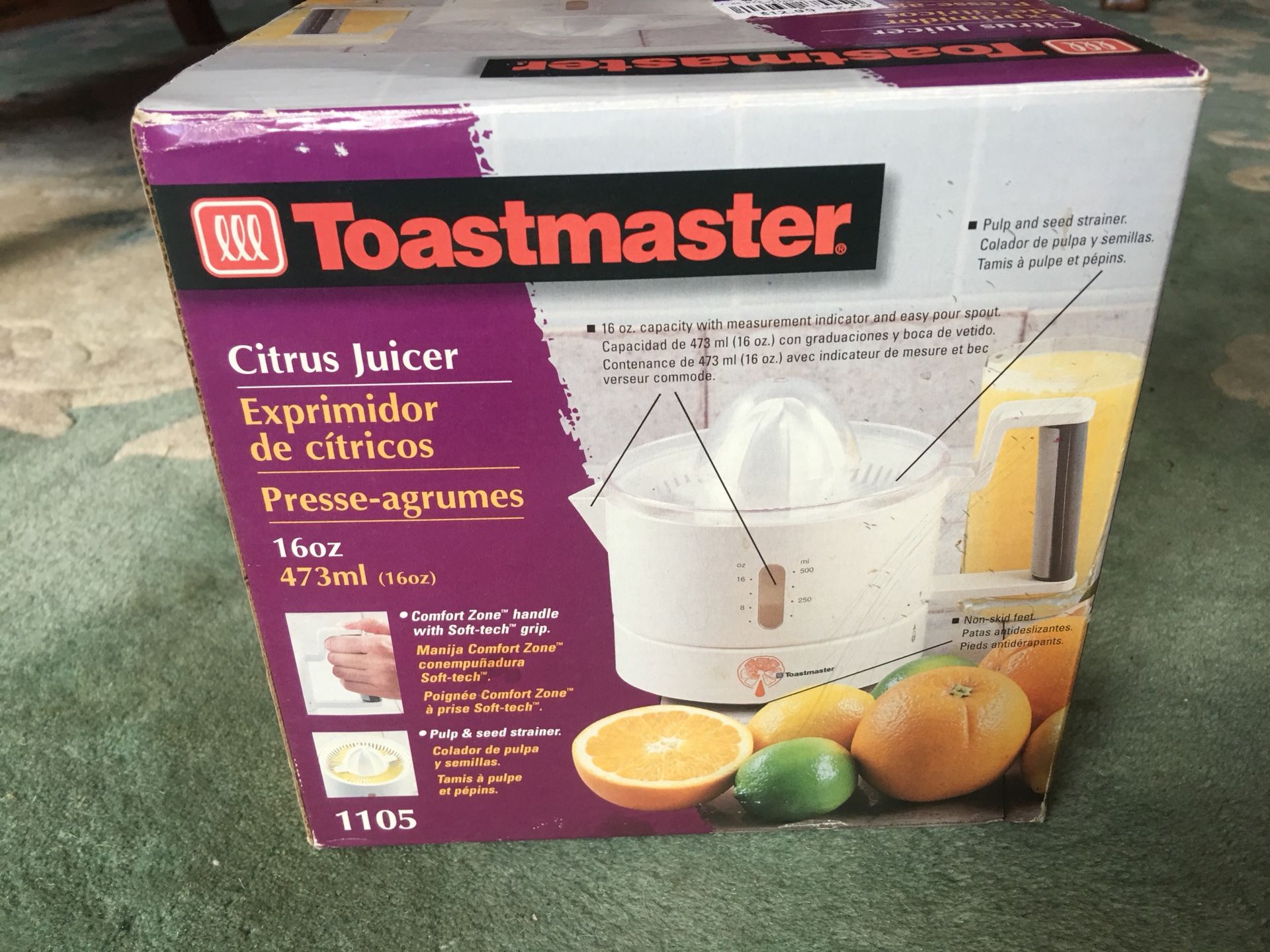 Toastmaster juicer top
